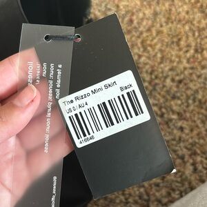 Black Leather Mini Skirt